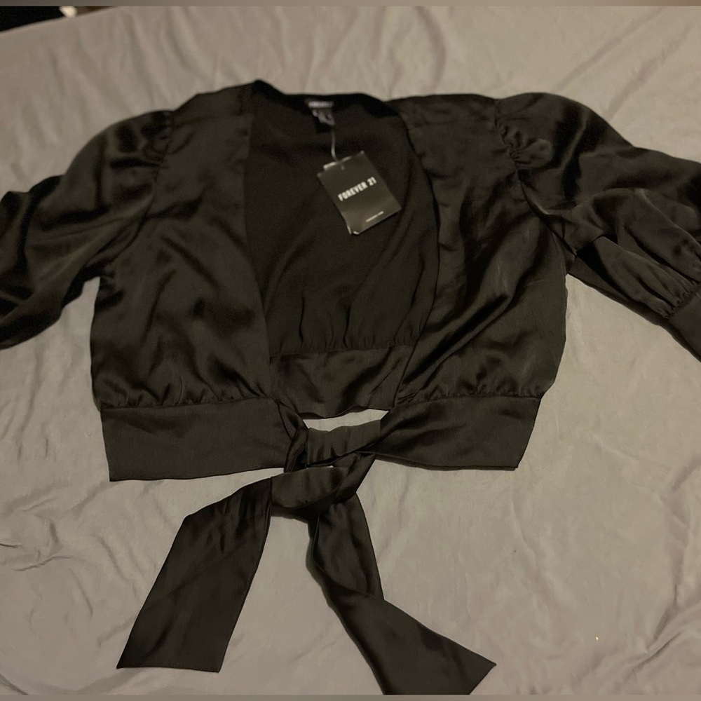 Tie front crop top